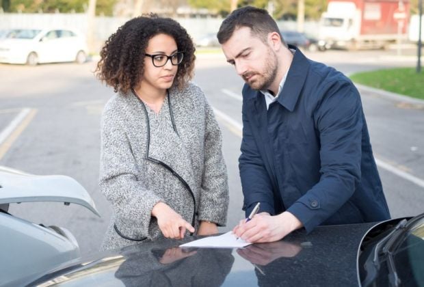 do not sign anything after an accident