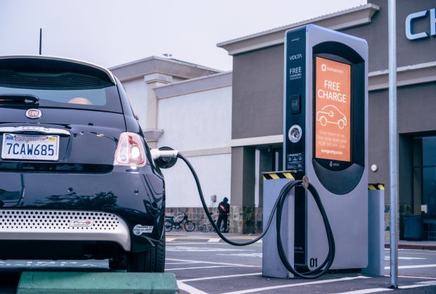 a station of the cheap electric car