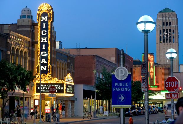Michigan Theater - just one of many entertainment venues in Ann Arbor