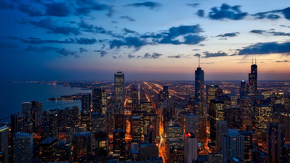 Chicago, Illinois, City, Urban, Skyline