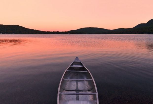 Sunset over Lake Dunmore in Vermont